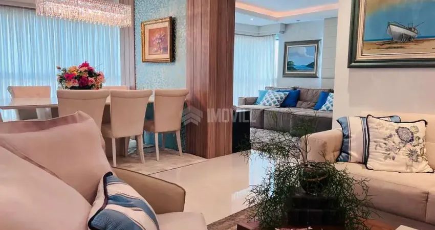 Apartamento com vista do mar alto padrão na quadra do mar finamente mobiliado 3 suítes e 4 vagas.