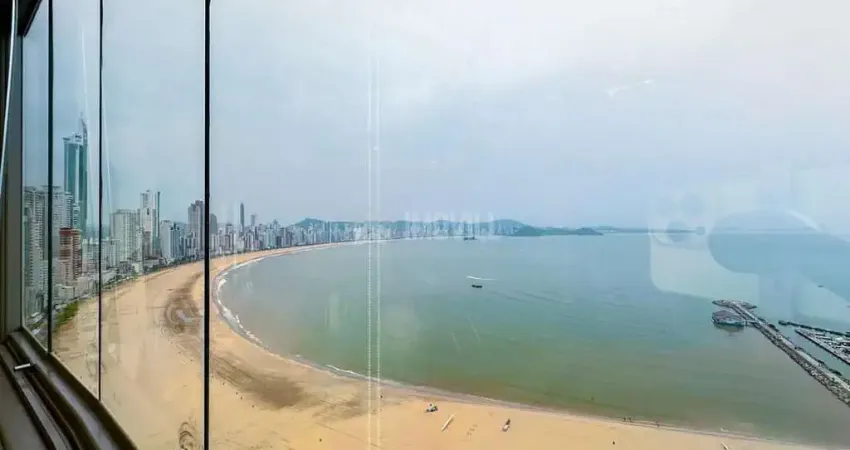 Apartamento alto padrão frente mar 04 suítes e lazer completo com vista cinematorgráfica da praia de balneário camboriú no ed baturité