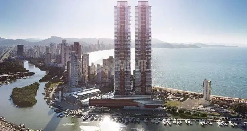 Andar alto no yachthouse residence club alto padrão com 04 suítes, dependência e linda vista cinematografica do mar.