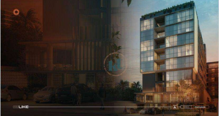 Flat com 1 dormitório à venda, 21 m² por R$ 402.000,00 - Cabo Branco - João Pessoa/PB