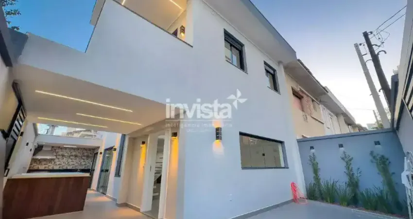 Casa à venda na Rua Adolfo Lutz, 111, Ponta da Praia, Santos