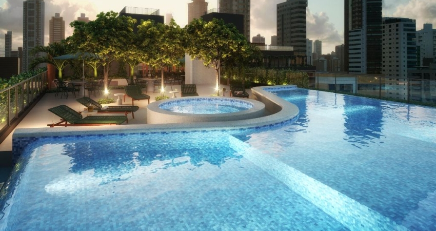 REF: LA018 - Lançamento, Flat à Venda, Cabo Branco, studio, 1 e 2 quartos