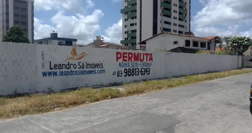 REF: TER002 - Área para Permuta, João Pessoa, Bairro dos Estados, 40mx32m