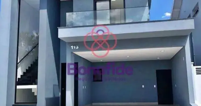 Casa Residencial à venda, Loteamento Reserva Ermida, Jundiaí - CA1044.