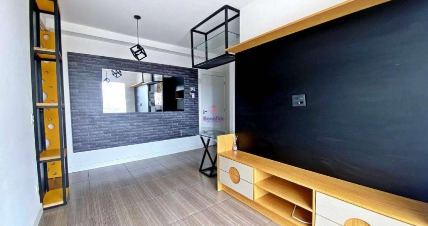 Apartamento com 2 dormitórios para alugar, 57 m² por R$ 3.336,00/mês - Cidade Luiza - Jundiaí/SP