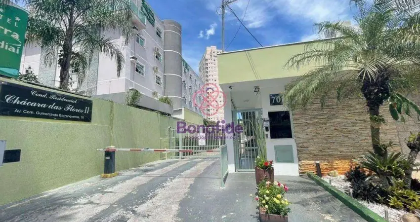Apartamento para VENDA no condomínio CHÁCARA DAS FLORES II, localizado no bairro Jardim Santa Teresa, em Jundiaí/SP.