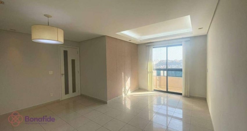 Apartamento com 3 dormitórios para alugar, 84 m² por R$ 4.844,42/mês - Retiro - Jundiaí/SP