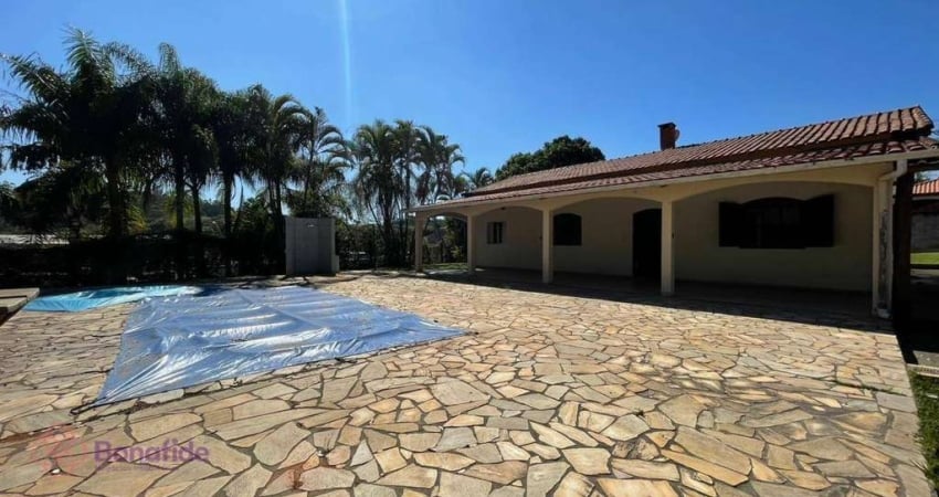 Chácara com 4 dormitórios para alugar, 3000 m² por R$ 4.950,00/mês - Caxambu - Jundiaí/SP