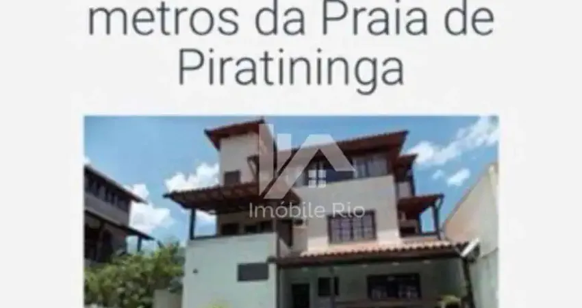 Casa com piscina,5 dormitórios, garagem, à venda, 180 m² por r$ 2.000.000 - piratininga - niterói/rj