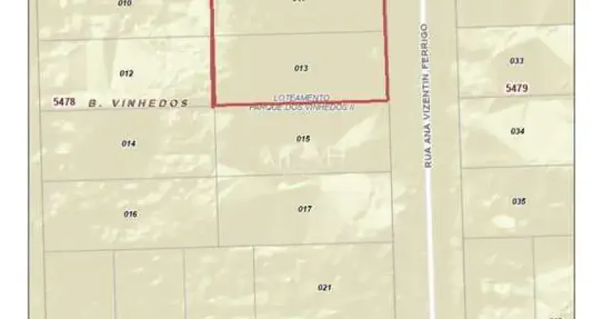 Terreno à venda na Rua Ana Vizentin Ferrigo, Vinhedos, Caxias do Sul