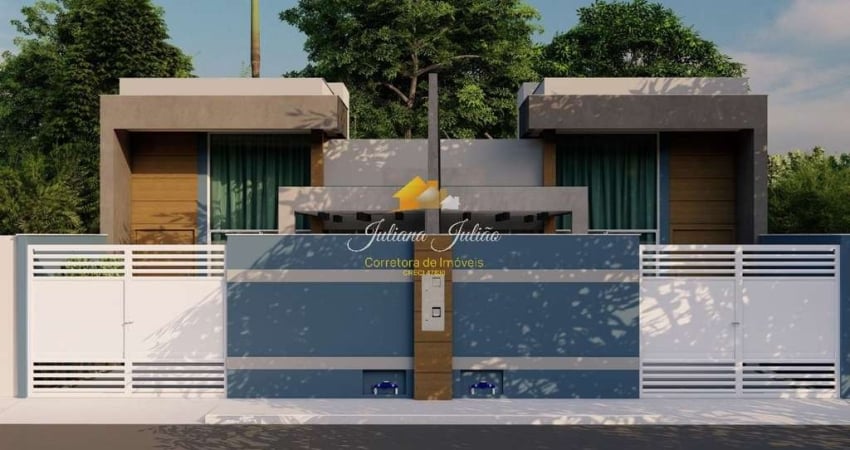 CASA LINEAR COM 2 QUARTOS SENDO 1 SUÍTE A VENDA NO VALE DAS PALMEIRAS EM MACAÉ RJ