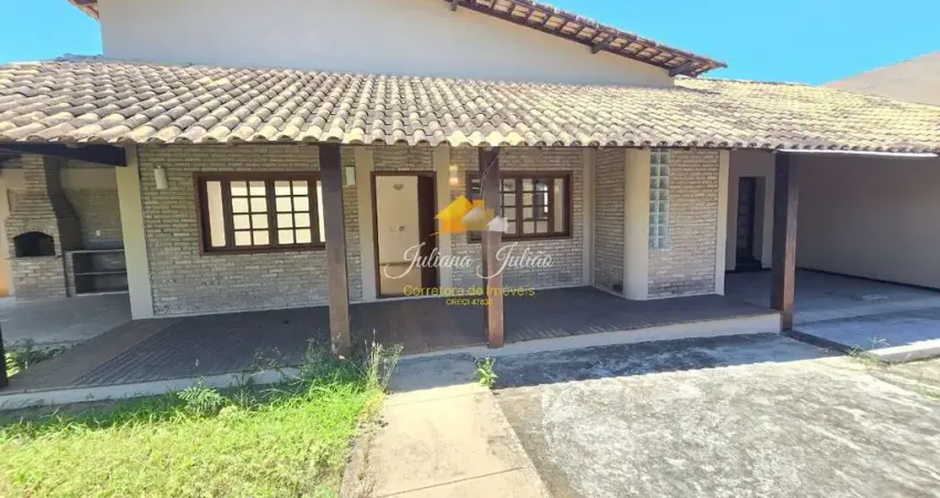Casa linear com 3 quartos sendo 2 suítes na cancela preta em macaé