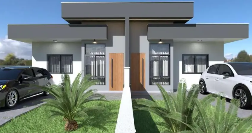 Casa para venda em palhoça, guarda do cubatão, 2 dormitórios, 1 suíte, 2 banheiros, 1 vaga