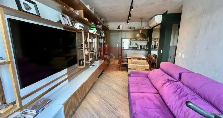APARTAMENTO A VENDA BROOKLIN 58m² 2DORMS 1SUÍTE 1VG TODO MOBILIADO