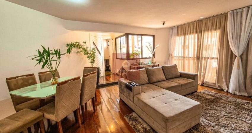Apartamento com 144m², 4 dormitórios sendo 2 suítes, 3 vagas.
