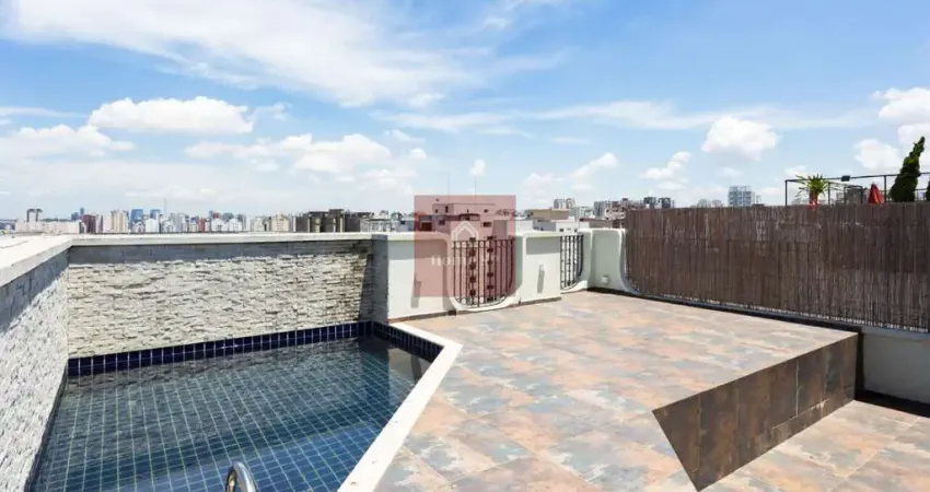 COBERTURA PARA LOCAÇÃO EM MOEMA 182² 2DORMS 1SUITE 2VAGAS DE GARAGEM COM PISCINA