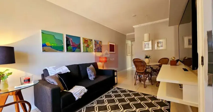Mobiliado! Apartamento com 2 dormitórios, 1 suíte, 1 vaga e com 61m² - Moema