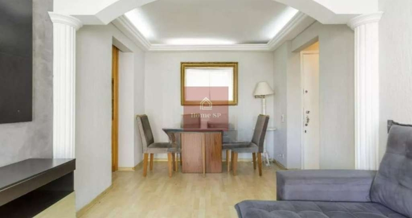 Apartamento com 40m², 1 dormitório, andar alto, fora de rota, 1 vaga.