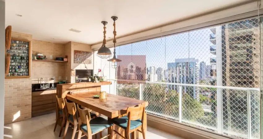 Lindo apartamento de bom gosto, reformado no brooklin com muito lazer