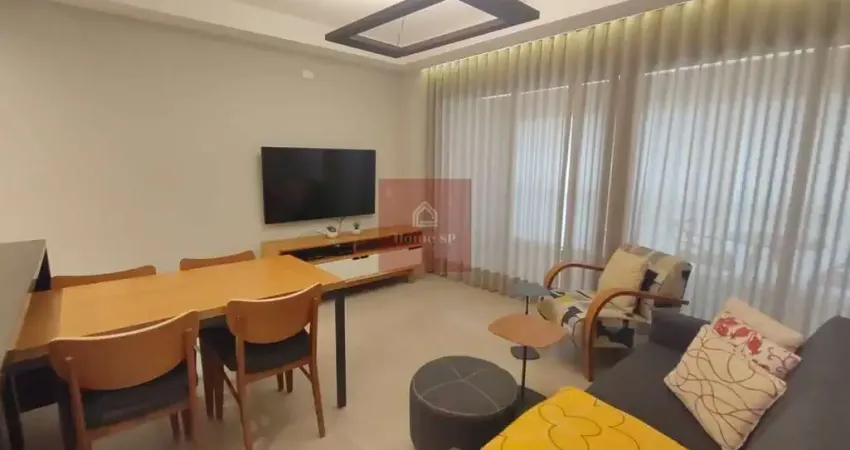 Brooklin 61m² 1suíte 1vaga de garagem mobiliado para locação