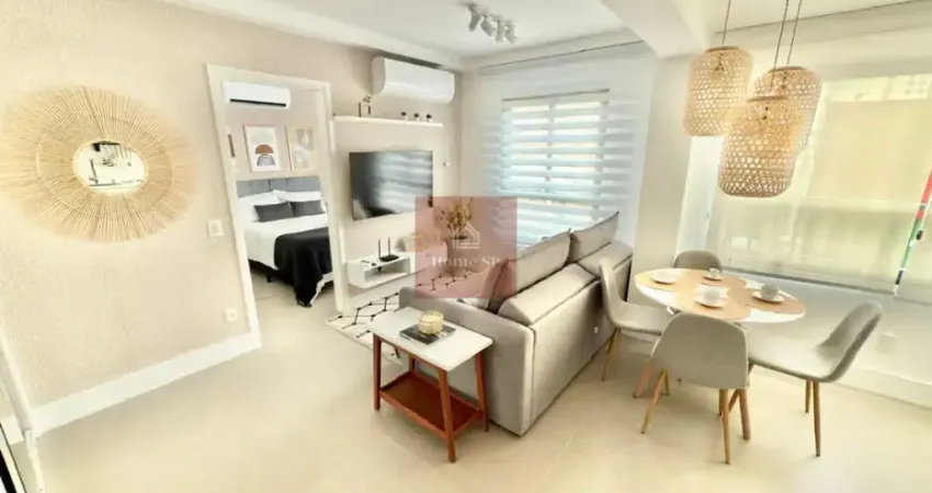 Studio para venda e locação em indianópolis com 1 quarto, sendo 1 suíte, 35m²