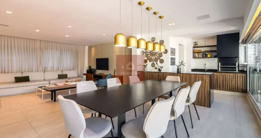 Apartamento tipo para venda em moema índios com 3 quartos, sendo 3 suítes, 158m²