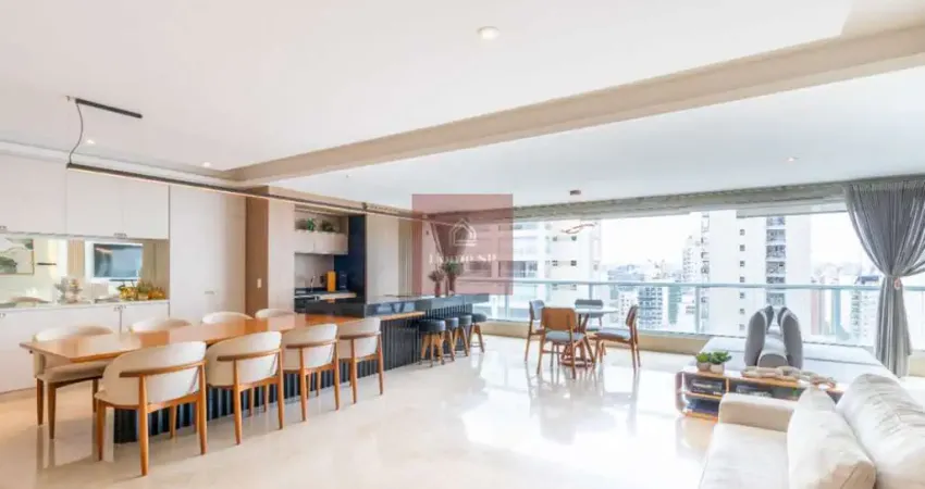 Apartamento tipo para venda em campo belo com 3 quartos, sendo 3 suítes, 222m²