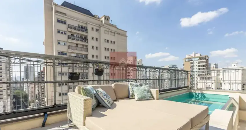 Cobertura para venda e locação em vila nova conceição com 4 quartos, sendo 4 suítes, 310m²