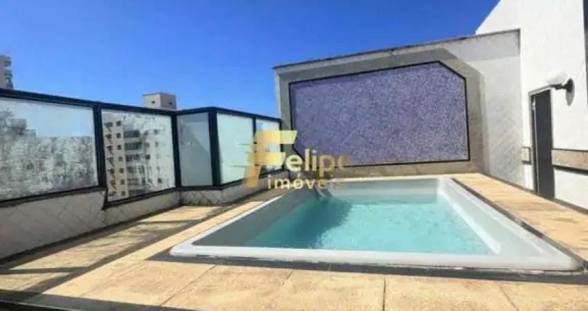 Belíssima cobertura duplex com 06 quartos, sendo 05 suítes, mobiliada, com piscina privativa, à venda na praia do morro, em guarapari/es!