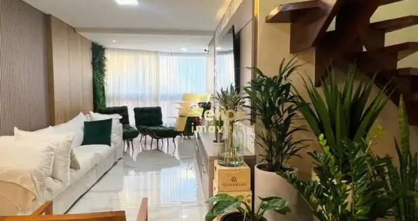 Cobertura duplex lindíssima de altissimo padrão na praia da costa, de frente para a praia e com vista para o mar.