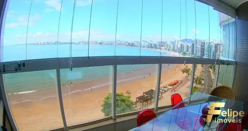 Apartamento frente mar de alto padrão na praia do morro / guarapari - es