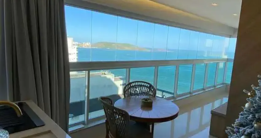 Apartamento finamente decorado frente mar da praia do morro / guarapari - es