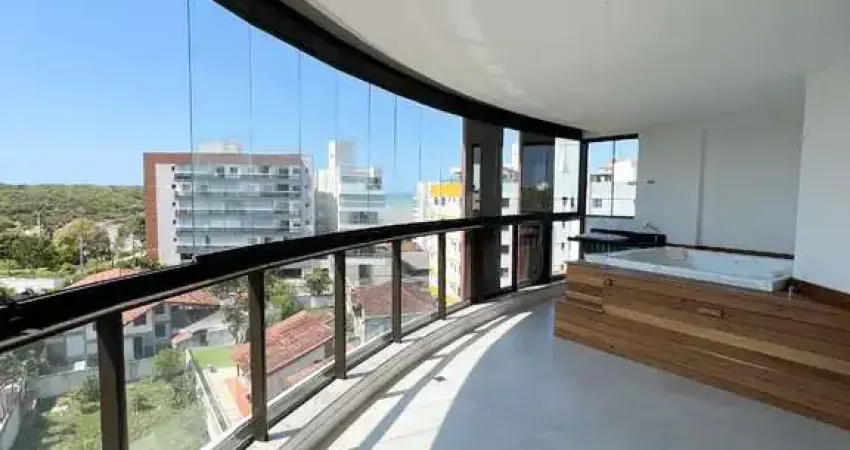 Apartamento com jacuzzi na varanda gourmet na praia da bacutia / guarapari - es