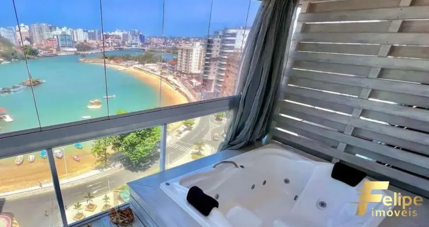 Apartamento com vista para duas lindas praias de guarapari.
