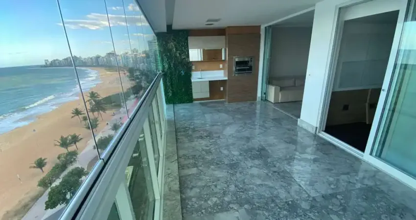 Luxuoso apartamento de frente para o mar na praia da costa - vila velha / es
