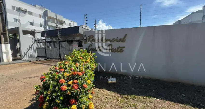 Apartamento com suíte e 2 quartos no Residencial Costa Oeste, na Vila A