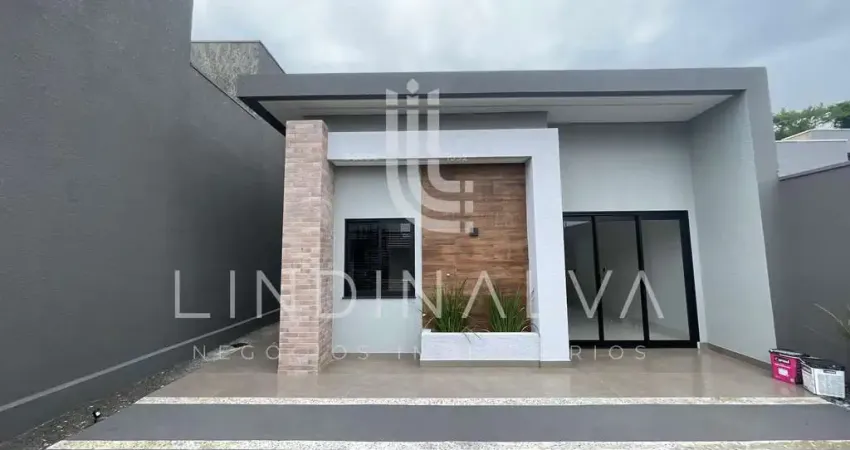 Casa moderna com suíte, quintal amplo e churrasqueira á venda em foz do iguaçu