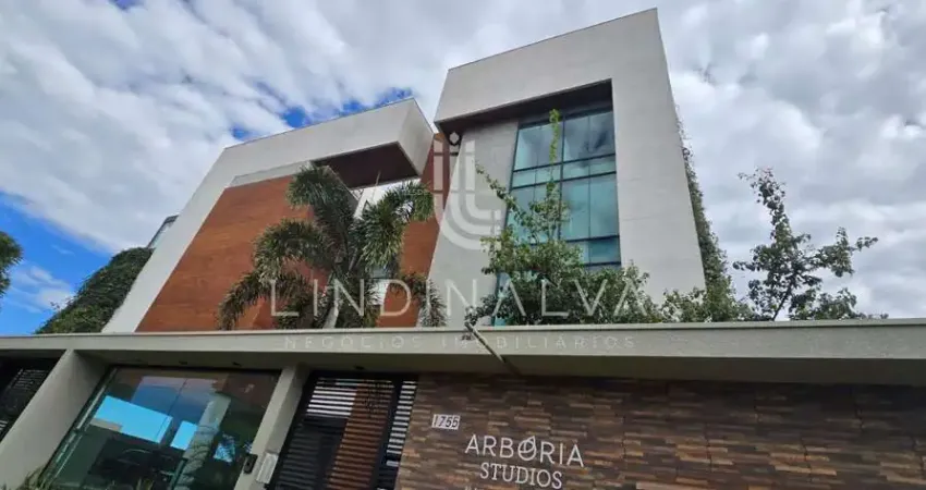 Studio duplex no ed. arbória, com 1 dormitório, sacada e garagem - semimobiliado