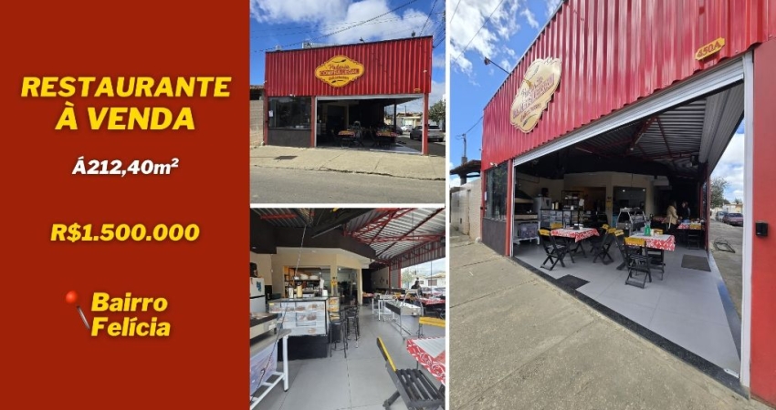 RESTAURANTE A VENDA COM ENERGIA SOLAR, 212,40m², FELÍCIA - VITÓRIA DA CONQUISTA - BA