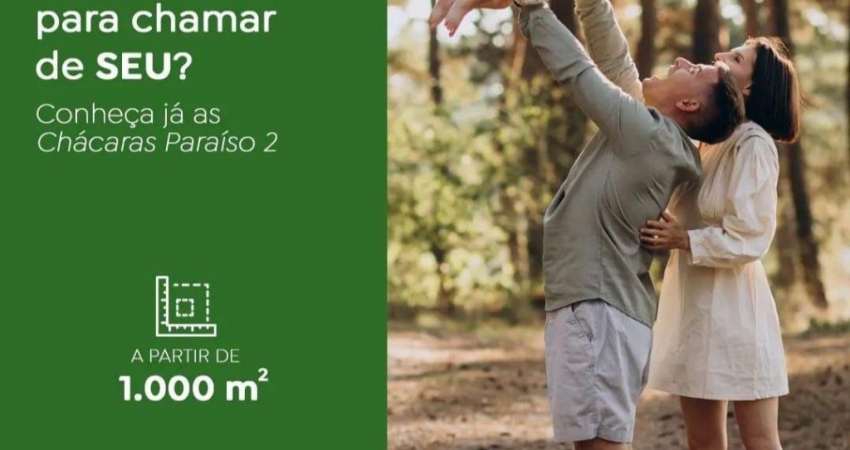 LOTE CHÁCARA 1000m² A PARTIR DE R$17.500, PARAISO 2 - VITORIA DA CONQUISTA - BA
