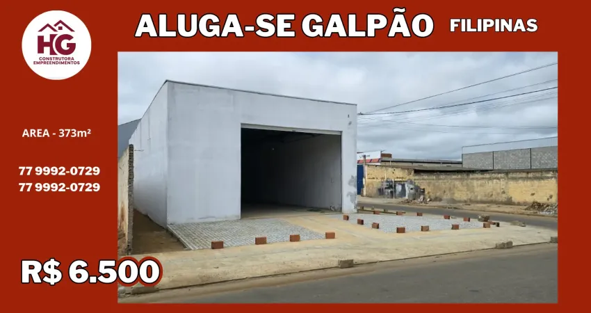 Alugo galpão de esquina, 185m² de Areas Construida, Felipinas - Vitória da Conquista - BA