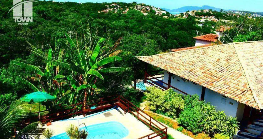 Pousada com 13 dormitórios à venda, 550 m² por r$ 2.590.000,00 - alto de búzios - armação dos búzios/rj