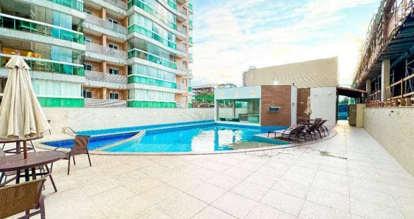 Apartamento com 3 dormitórios à venda, 110 m² por r$ 1.400.000,00 - praia de itaparica - vila velha/es