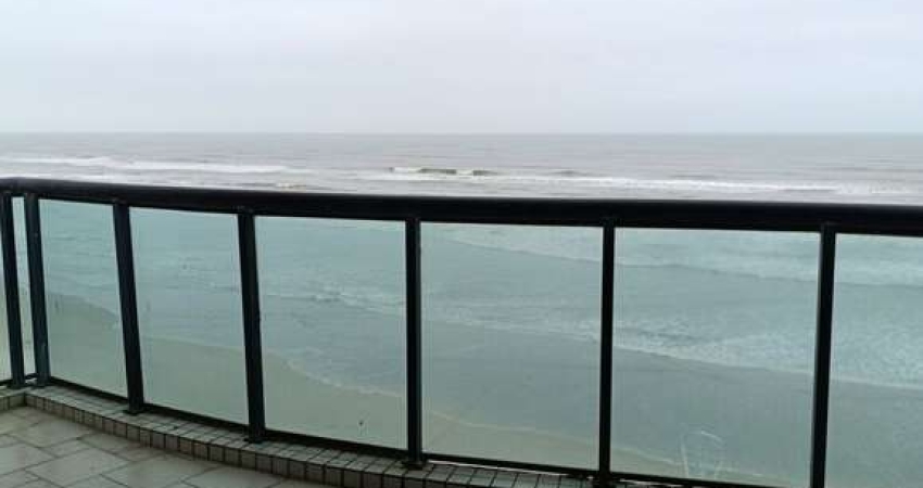Apartamento 4 dormitórios frente ao mar no Centro, Mongaguá/SP.