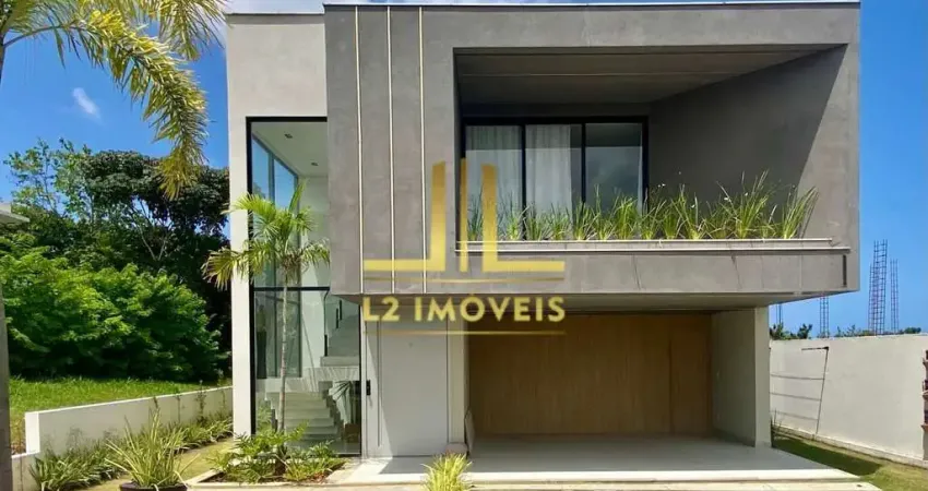 Casa alto padrão - 4 suítes - 355m² - energia solar - alphaville litoral norte 3