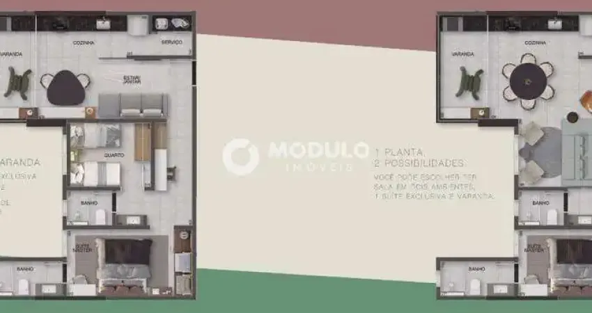 Apartamento à venda, 1 quarto, 1 vaga, centro - uberlândia/mg