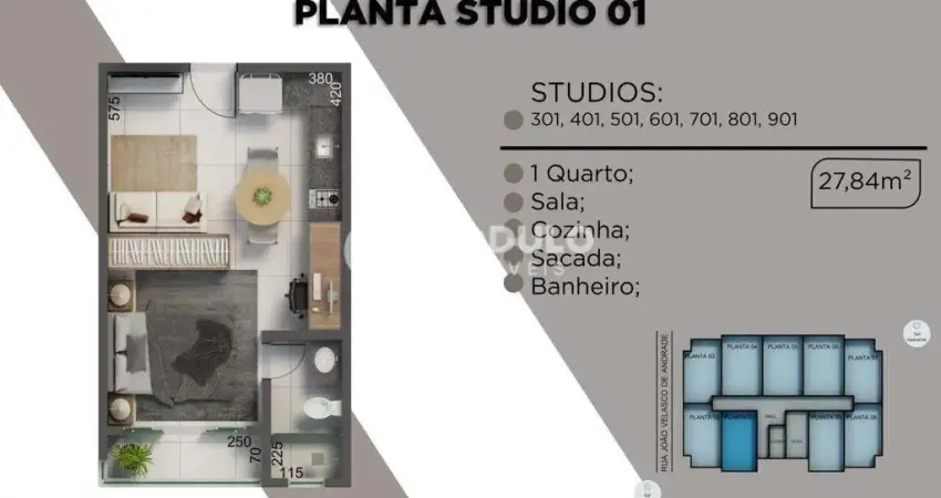 Apartamento à venda na Rua João Velasco de Andrade, --, Santa Mônica, Uberlândia