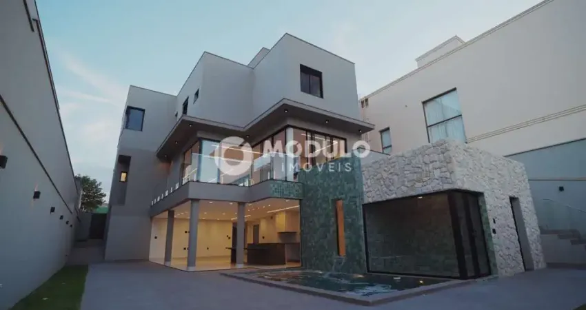 Casa de condomínio à venda, 4 quartos, 4 suítes, 3 vagas, gavea - uberlândia/mg