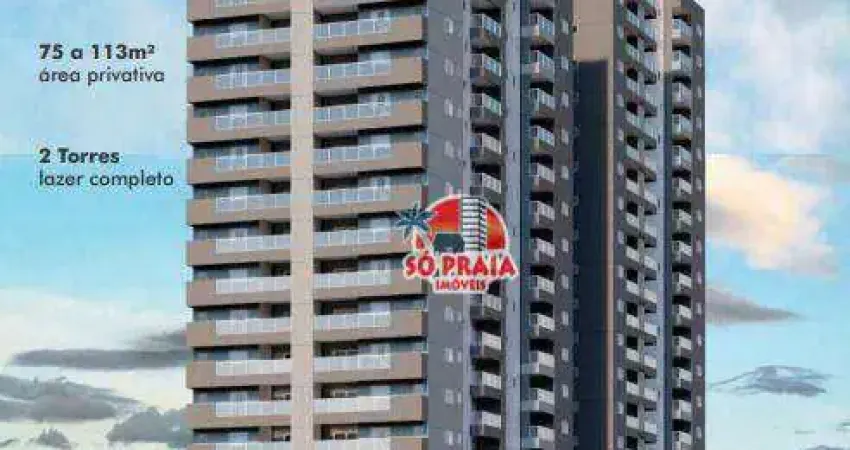 Apartamento à venda, 78 m² por R$ 489.000,00 - Centro - Mongaguá/SP