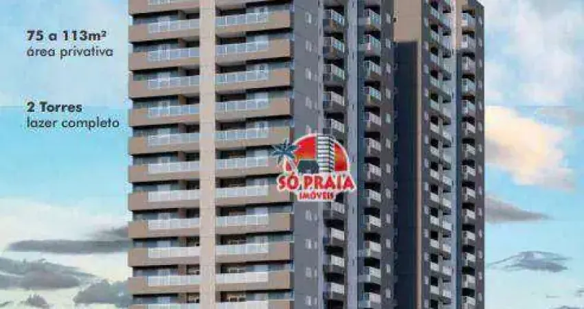 Apartamento à venda, 76 m² por R$ 509.000,00 - Centro - Mongaguá/SP